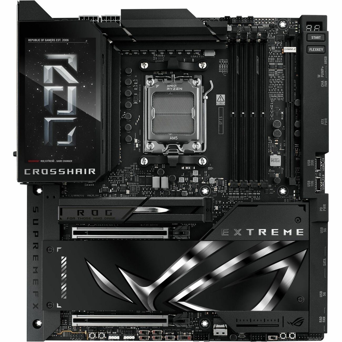 Asus ROG Crosshair X870E Extreme Gaming Desktop Motherboard - AMD X870E Chipset - Socket AM5 - Extended ATX Asus ROG Crosshair X870E Extreme Gaming Desktop Motherboard - AMD X870E Chipset - Socket AM5 - Extended ATX